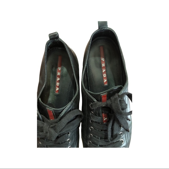 Prada leather sneakers size 8.5 - Picture 3 of 11